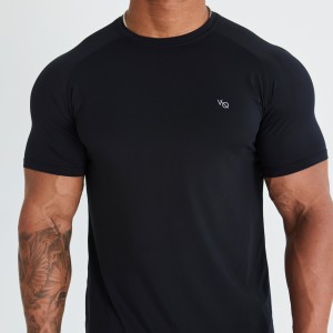 Vanquish Fitness Essential Black Performance Kurzes Sleeve T Shirt Schwarz | ZYKAEC316