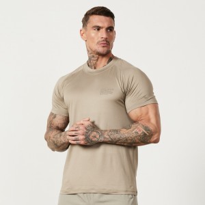 Vanquish Fitness Utility Stone T Shirt Stone | ZOEQRX125