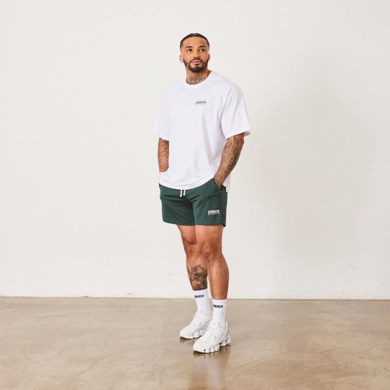 Vanquish Fitness BTY White Oversized Raglan T Shirt Weiß | BDNXFY837