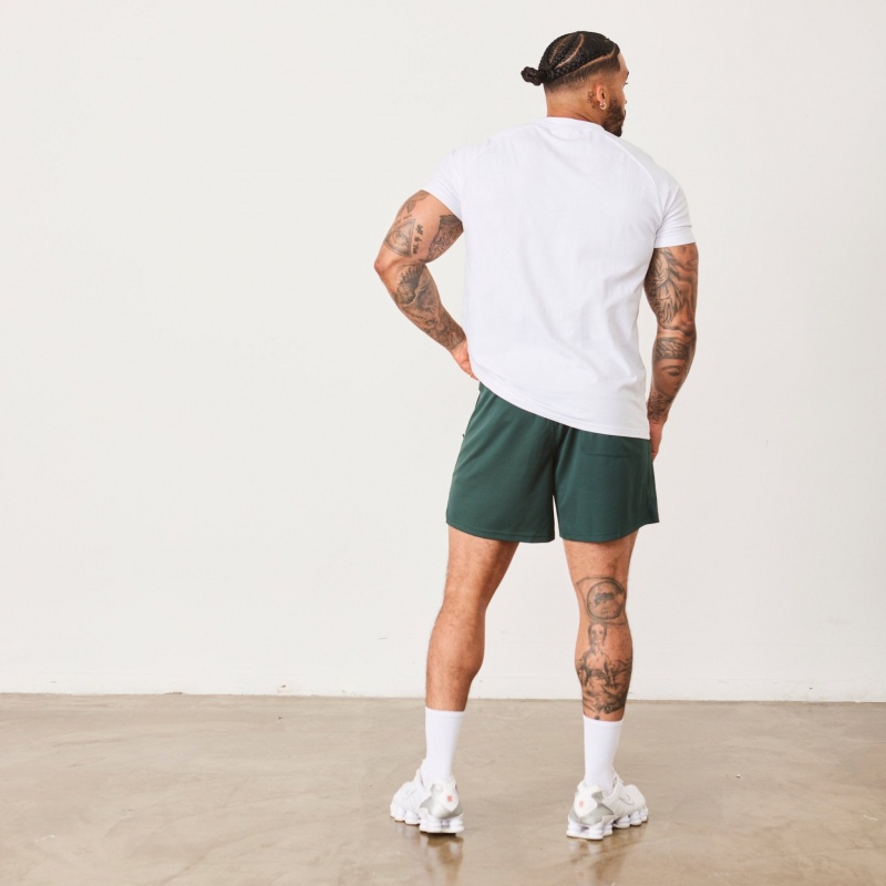 Vanquish Fitness BTY White Slim Fit Raglan T Shirt Weiß | MXESKV386