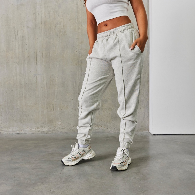 Vanquish Fitness Balance Oat Marl Pintuck Sweatpants Oat Marl | OBUVFD219