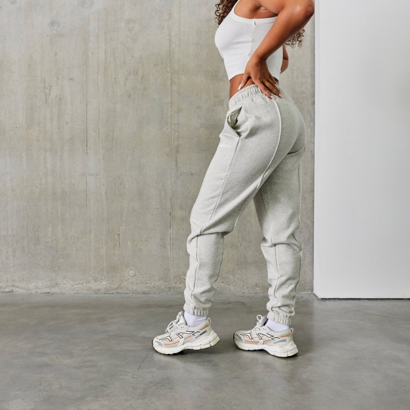 Vanquish Fitness Balance Oat Marl Pintuck Sweatpants Oat Marl | OBUVFD219