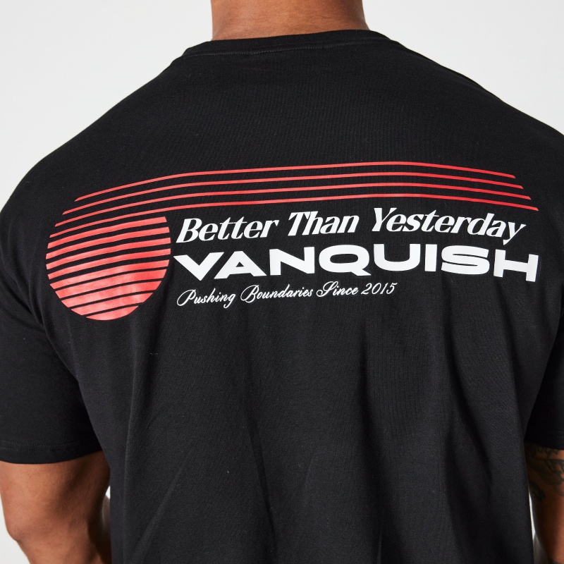 Vanquish Fitness Black Athletics Division Oversized T Shirt Schwarz | TUXFMY798
