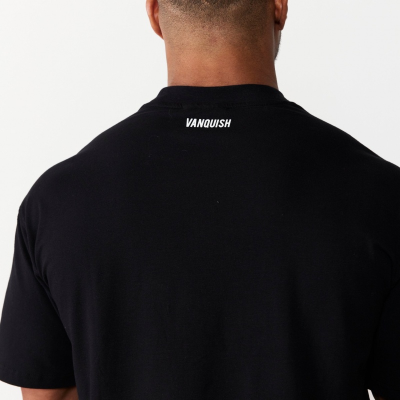 Vanquish Fitness DBZ Vegito Black Oversized T Shirt Schwarz | QKTNGB619