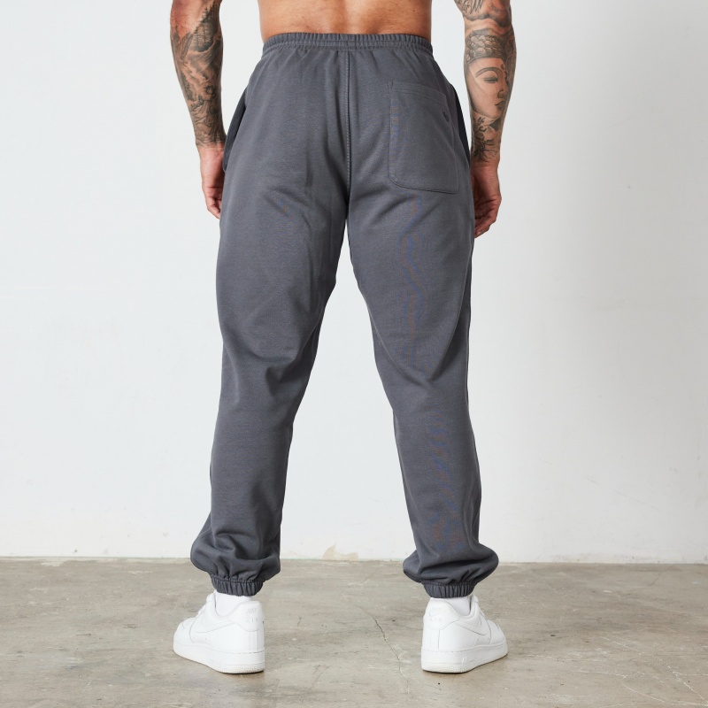 Vanquish Fitness Essential Denim Blue Oversized Sweatpants Blau | FBEPZO508