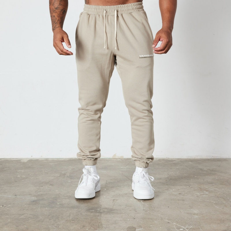 Vanquish Fitness Stone Athletics Division Tapered Sweatpants Stone | LWJHNF089