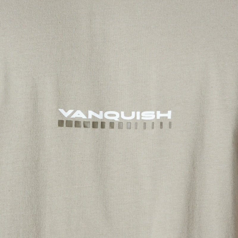 Vanquish Fitness Stone Athletics Division Fitted T Shirt Stone | HYDOTJ832