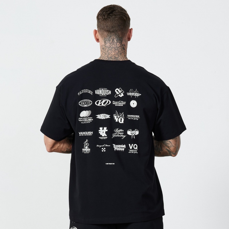 Vanquish Fitness TSP Black 2023 Collective Oversized T Shirt Schwarz | RXUCJW250
