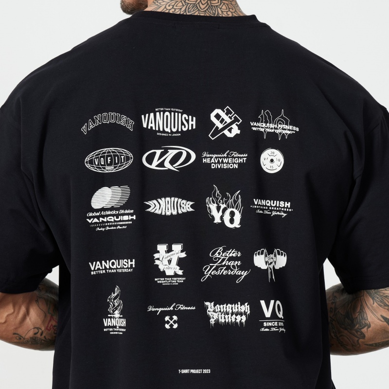 Vanquish Fitness TSP Black 2023 Collective Oversized T Shirt Schwarz | RXUCJW250