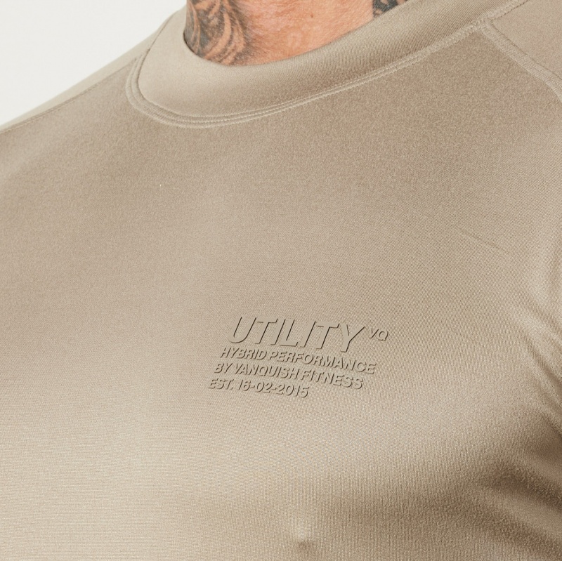 Vanquish Fitness Utility Stone T Shirt Stone | ZOEQRX125
